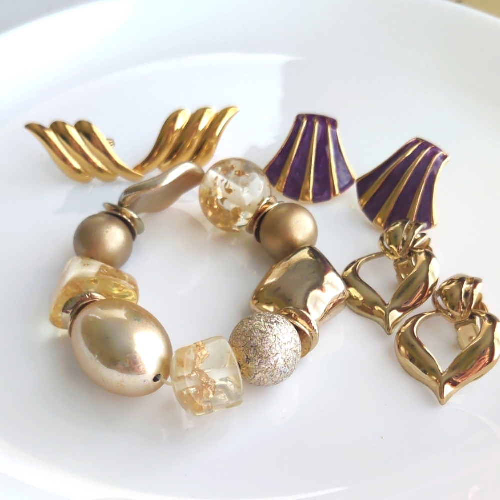 Bundle Set- Gold and Purple Jewelry